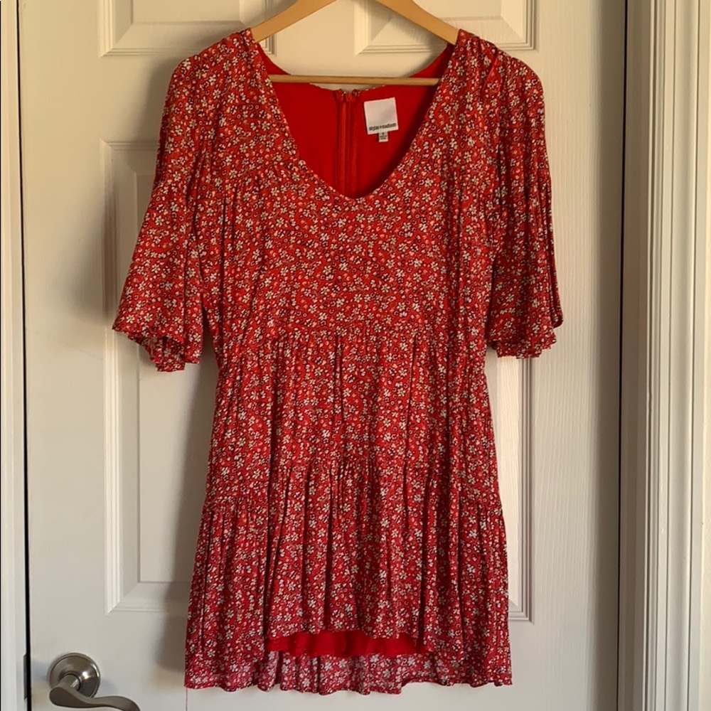 Skylar + Madison Floral Tiered Mini Dress